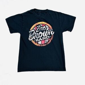 Zac Brown Band Jekyll & Hyde Concert Tour 2015 Black Graphic T-shirt